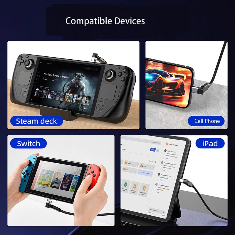 USB-C PD 100W Elbow Adapter – 4K60Hz & 20Gbps | HIP USB-C Elbow Adapter HIP