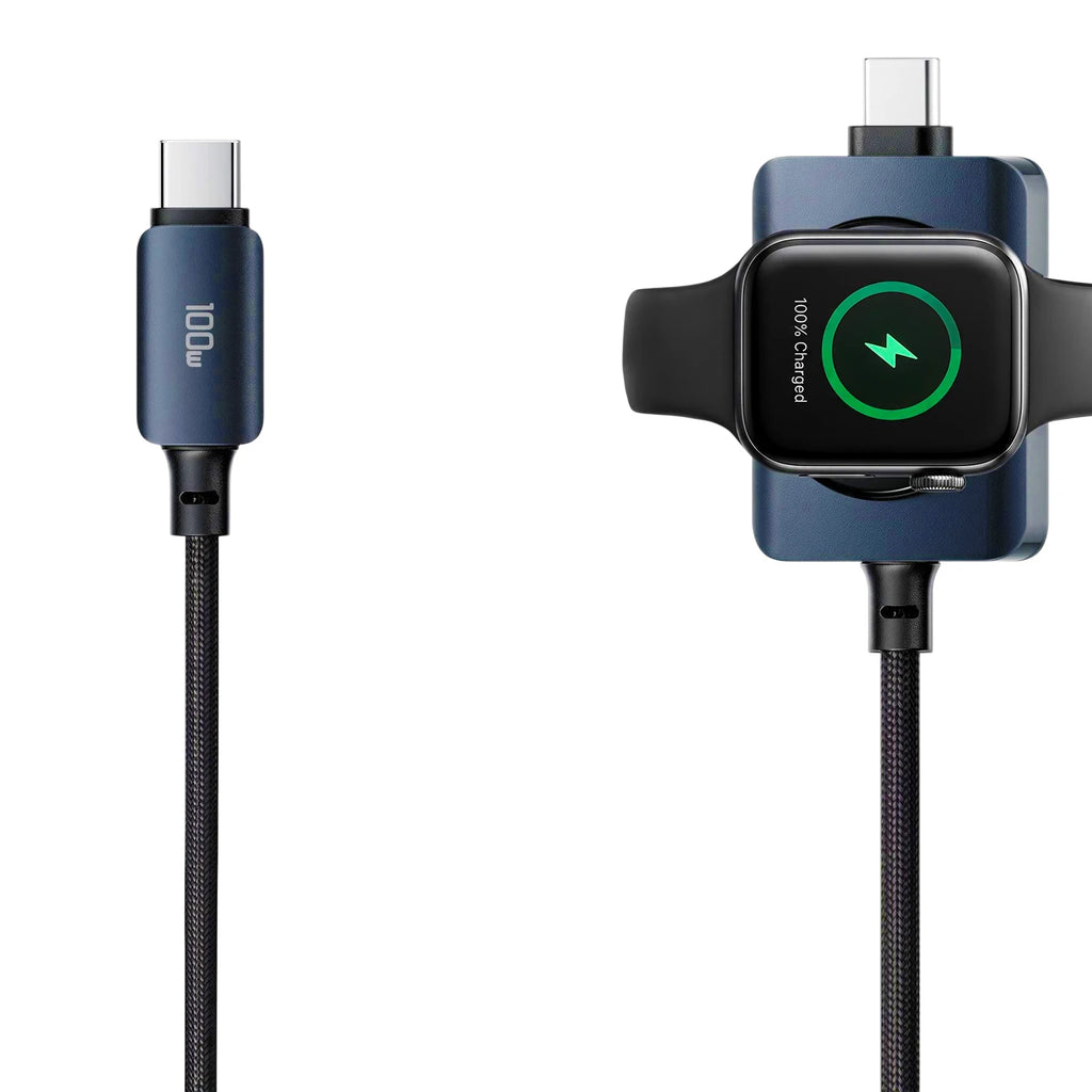 2-in-1 Fast Charger Cable & Magnetic Watch Charger Type-C Charging Cable HIP
