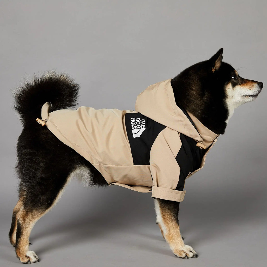 Winter Windproof Dog Jacket – Reflective Coat for Small Dogs Dog Winter Jacket HIP Khaki - Jacket L