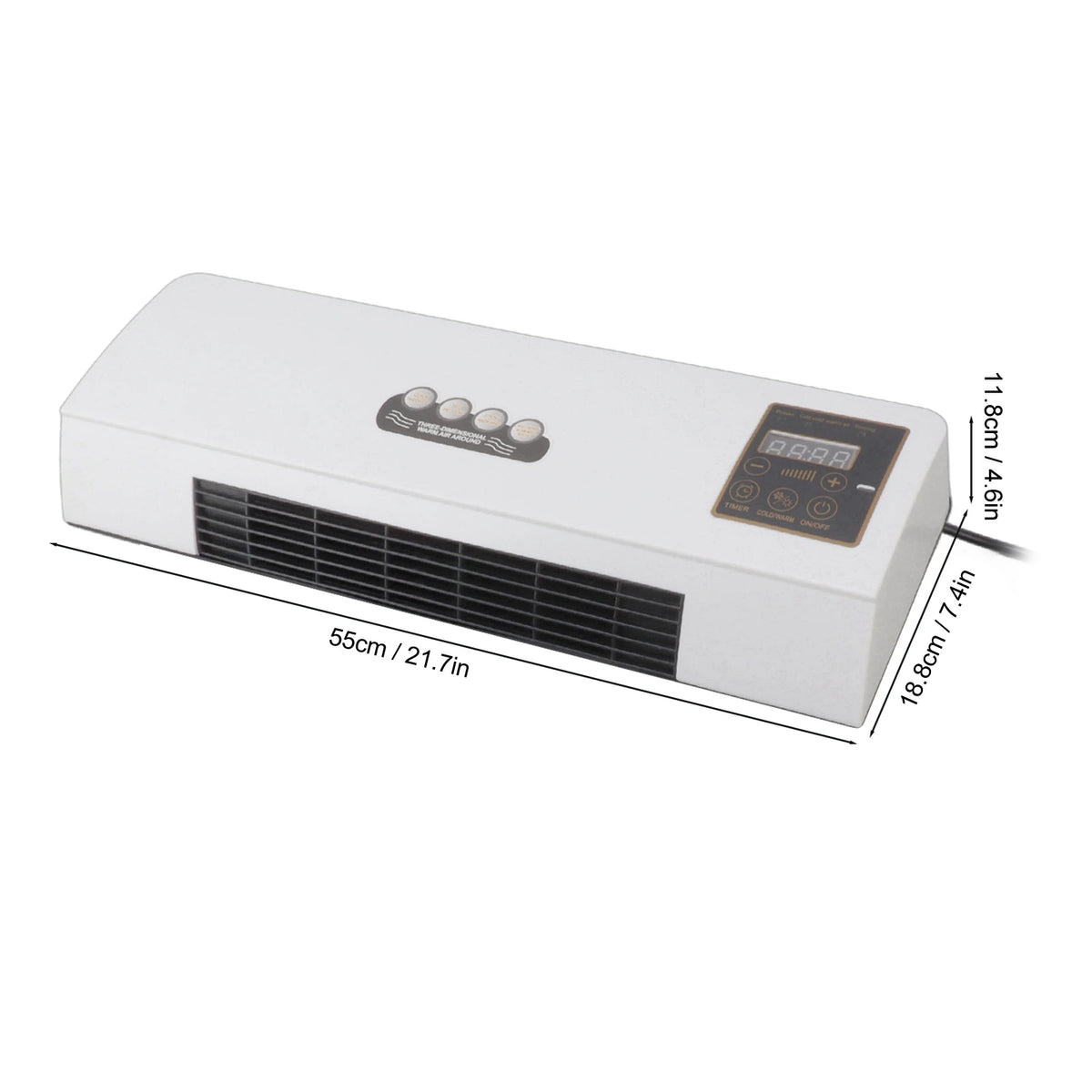 1800W Wall Mounted Heater Electric Heating Machine PTC Heating Heater with Remote Control Timer for Bedroom Bathroom HIP