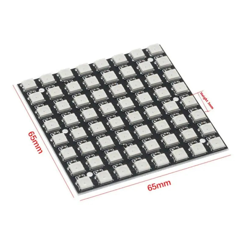 8x8 WS2812B RGB LED Matrix Module – 64 Full-Color LEDs Arduino LED Matrix Module HIP Onesize