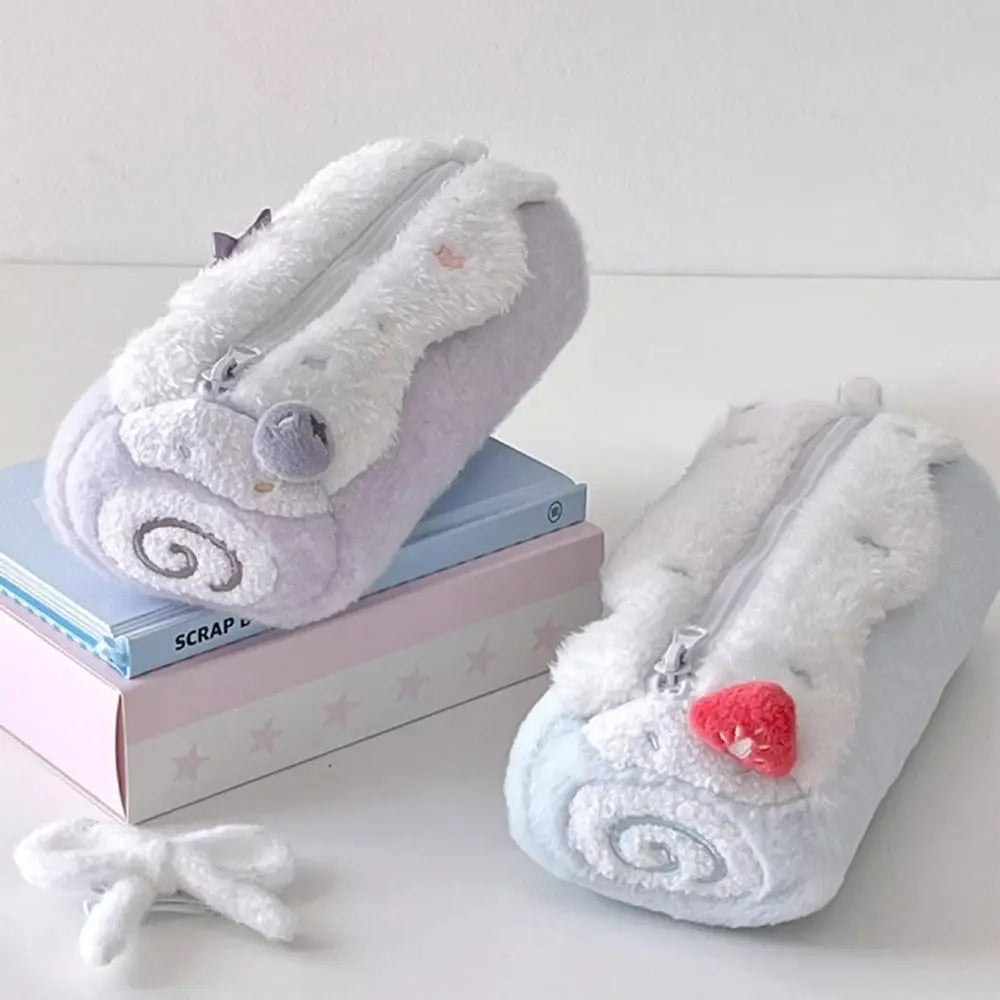 Blueberry Swiss Roll Pencil Case – Large Capacity Pen Bag Pencil Case HIP