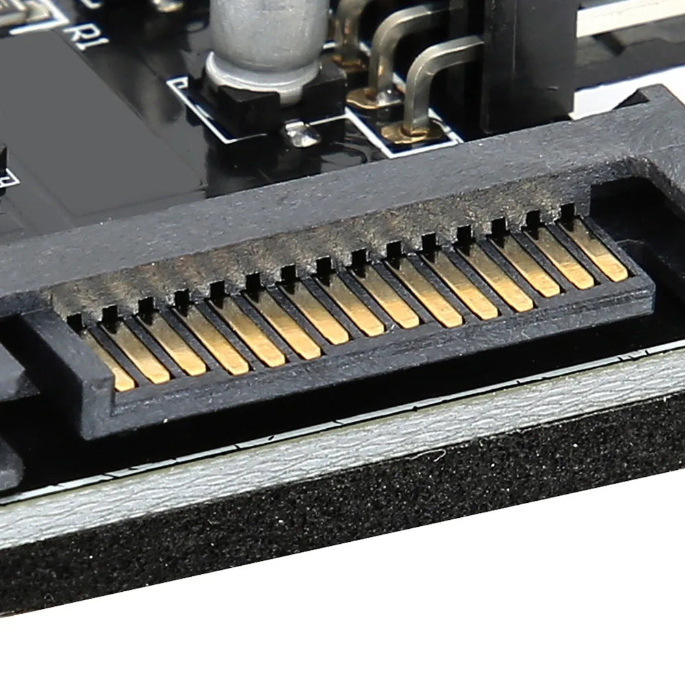10-Port PWM Fan Hub Splitter – 4-Pin SATA PC Cooling PC Fan Hub HIP