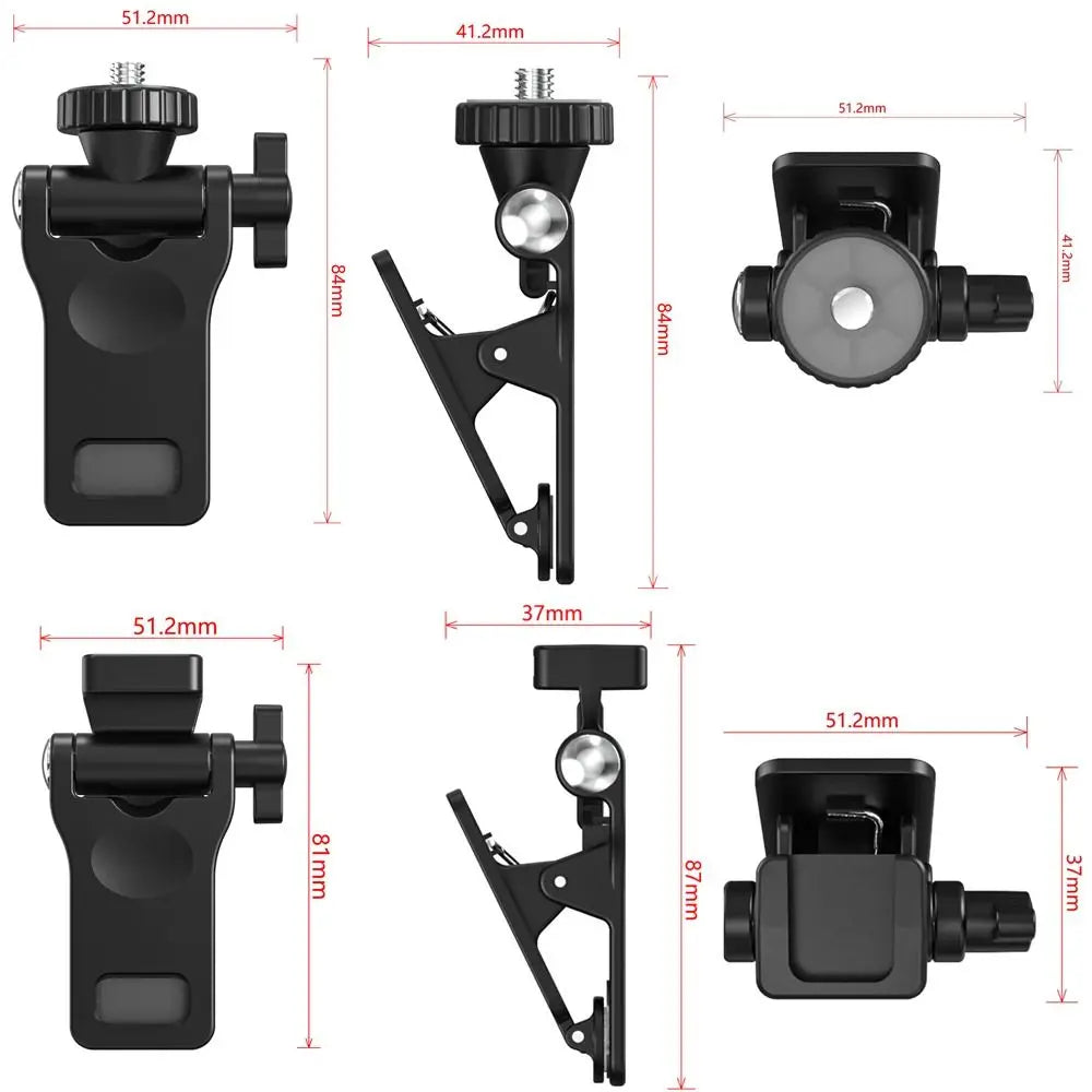 1/4" Screw Mount Mini Fill Light Clip – LED Selfie Clamp Fill Light Clip HIP
