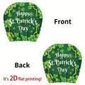 2-Pack St. Patrick's Day Car Headrest Covers – Shamrock Car Headrest Cover HIP 1