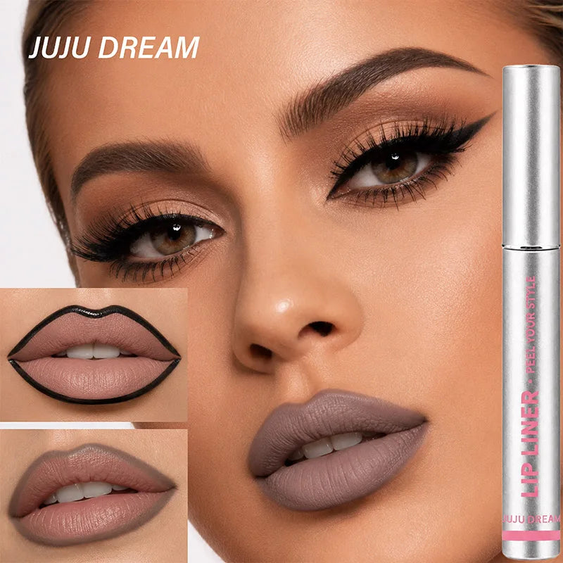 JUJU Dream Peel Off Lip Liner Tint – Waterproof Matte Stain Peel Off Lip Liner HIP