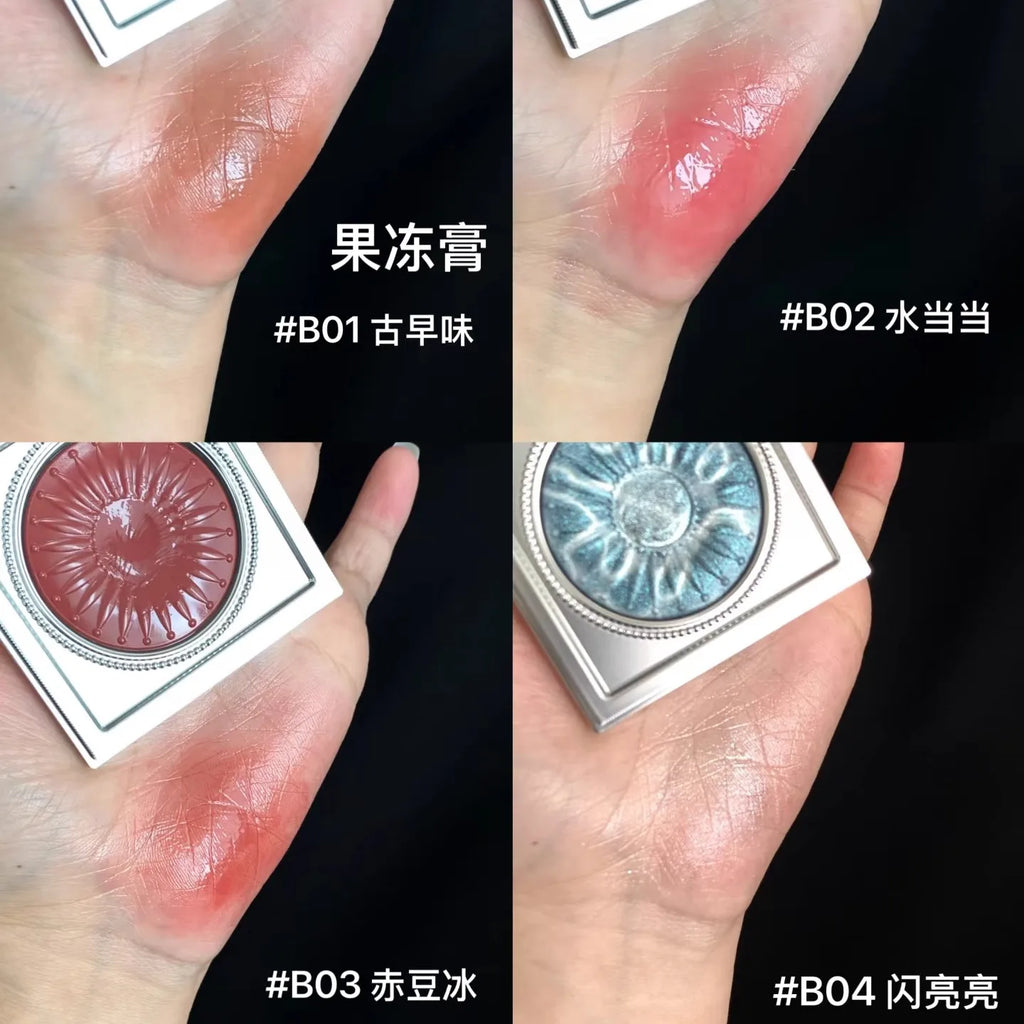 Girlcult Jelly Cream Blush Highlighter & Lip Color – Shimmer Cream Blush Highlighter HIP