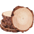 Round Wood Coaster – Eco-Friendly Bar & Kitchen Cup Mat Wood Coaster HIP Dia 10-11cm HT 1cm 1 Pcs