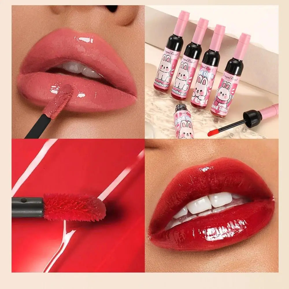 Dragon Ranee Wine Bottle Lip Gloss Set – 3pc Liquid Lipstick Lip Gloss Set HIP