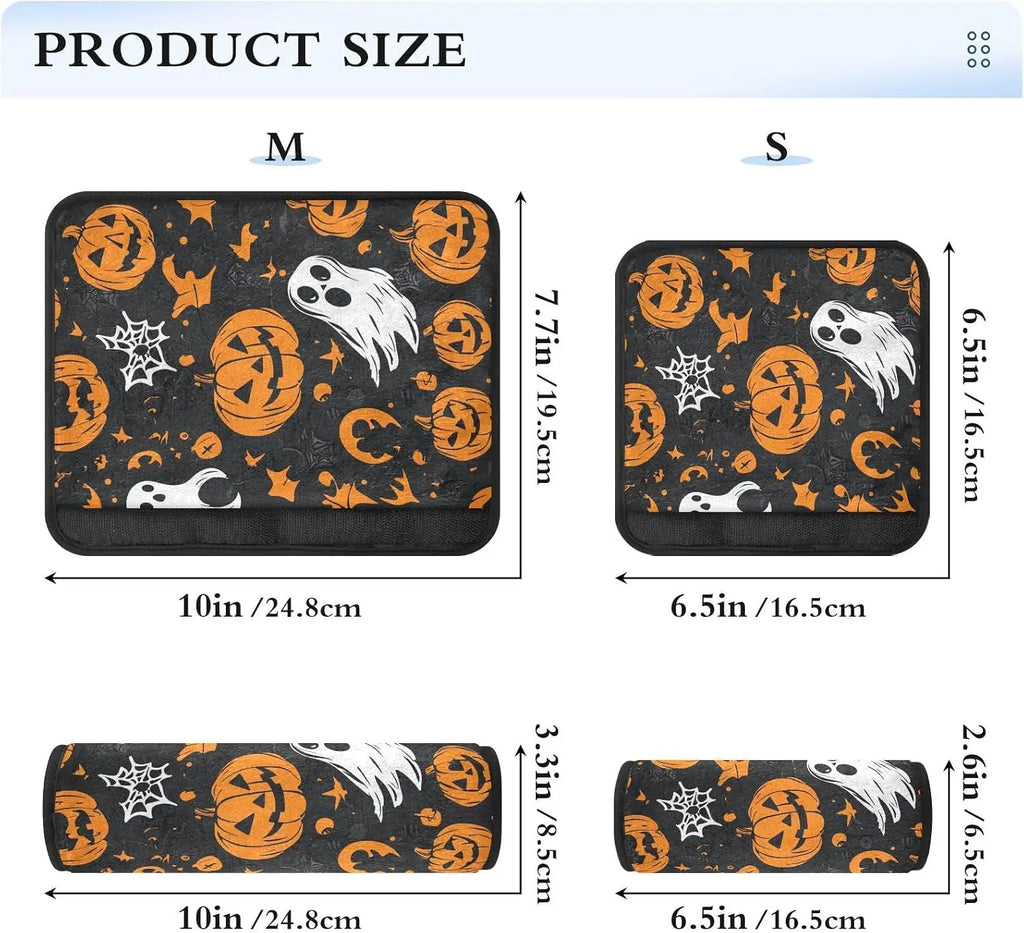 Halloween Ghost & Pumpkin Seat Belt Cover Pads – Set of 2 Seat Belt Cover HIP