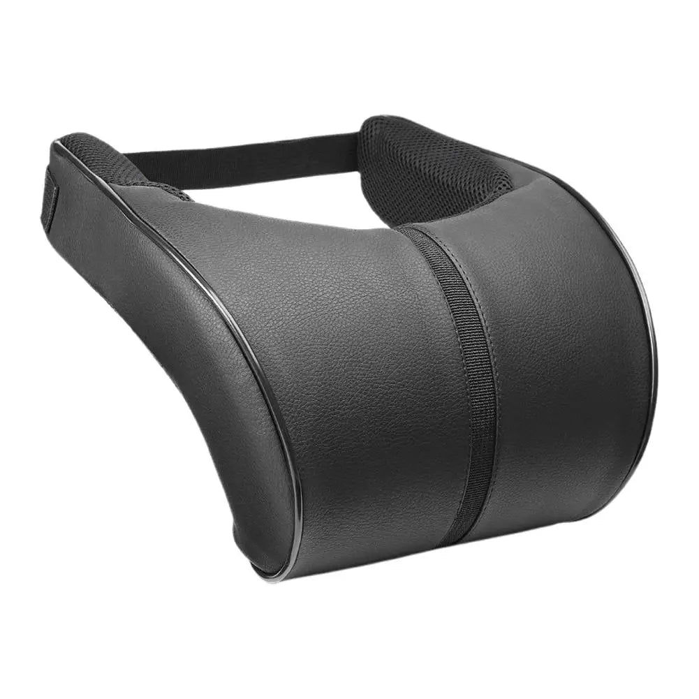 Car Neck Pillow PU Leather Car Headrest Pillow Memory Foam Neck Pain Relief Car Seat Pillow Neck Support Car Accessories HIP A