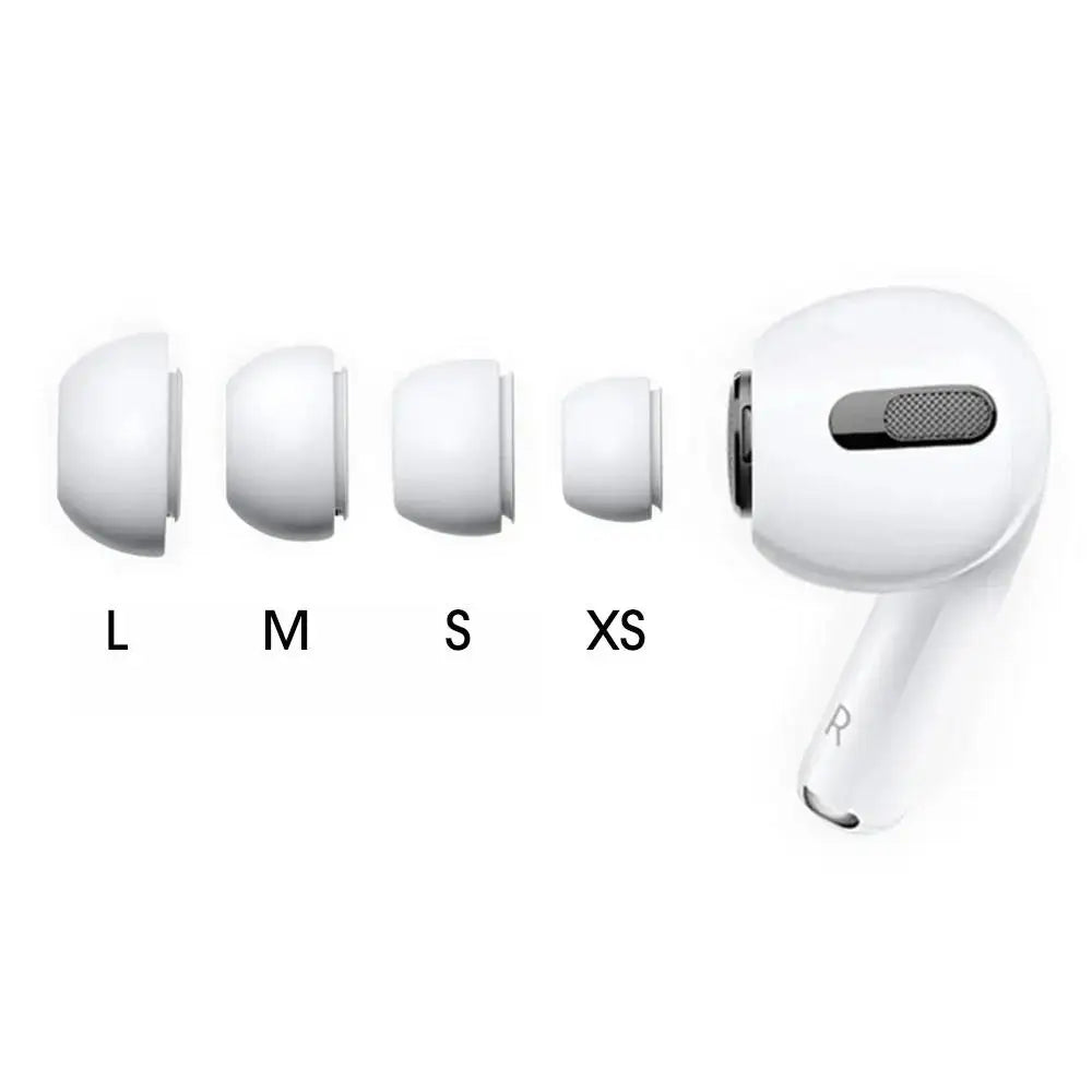 Silicone Ear Tips for AirPods Pro 1 & 2 – XS/S/M/L Sizes Earbud Ear Tips HIP Mixed Size 4 Pairs