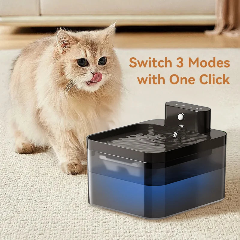 ROJECO Wireless Automatic Cat Water Fountain 2600mAh Pet Water Dispenser For Dog Cat Infrared Sensor Smart Pet Drinkier Fountain HIP