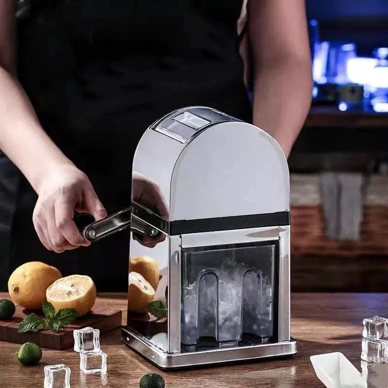 Manual Ice Crusher Machine – Mirrored Stainless Steel & Bar Set Manual Ice Crusher HIP Default Title