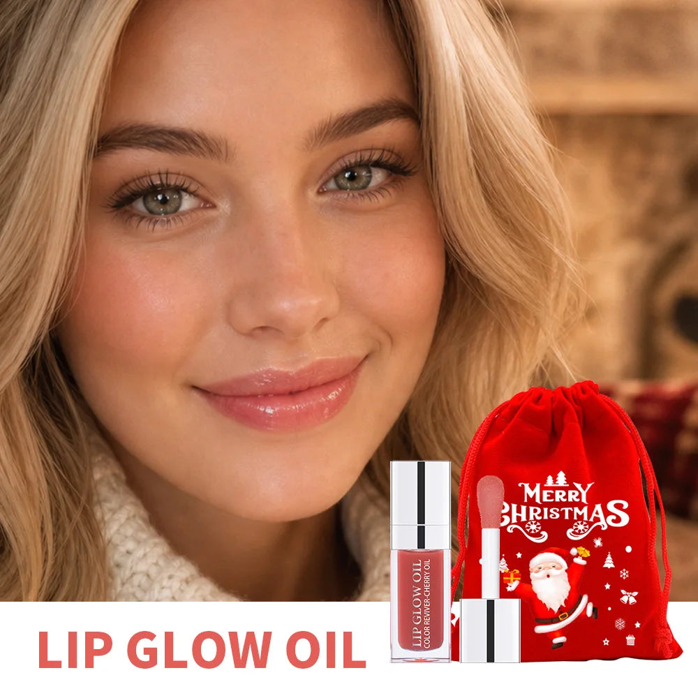 Moisturizing Lip Balm Original Lip Oil Gloss Beneficial for Lips Plumping Exfoliating Pink Gloss Oil Lip Care Perfect Christmas HIP