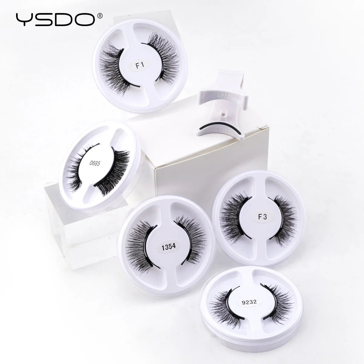 YSDO Upgrade Magnetic False Eyelashes 5 pair Set Eyelash Extension 3D Natural Lashes 3-Step Press On Fake Lash Handmade EyeLash HIP