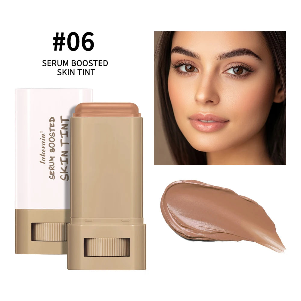 Skin Tint Stick Waterproof Nourishing Solid Tinted Serum Foundation Skin Tint Balm Face Tinted Face Contour Stick Makeup HIP Color 6