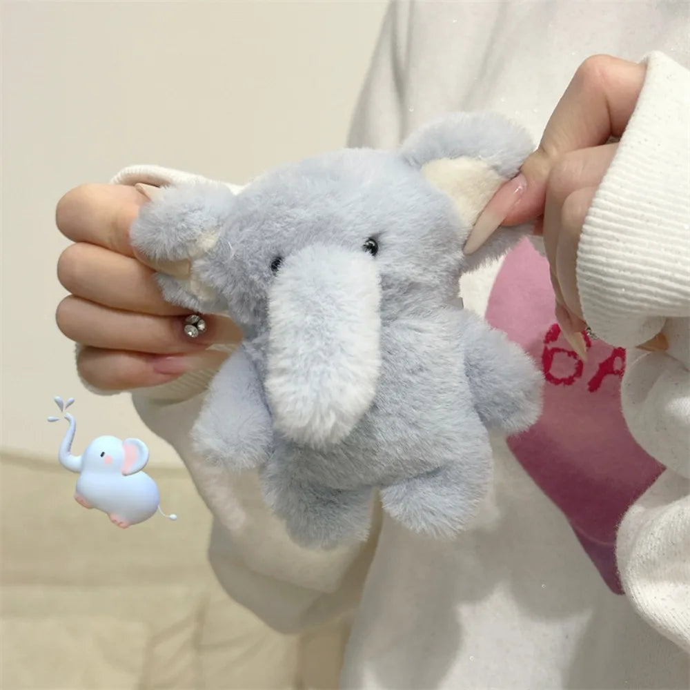 Plush Elephant AirPods Case | Fits AirPods 1 2 3 4 Pro & Pro 2 Earphone Case Cover HIP
