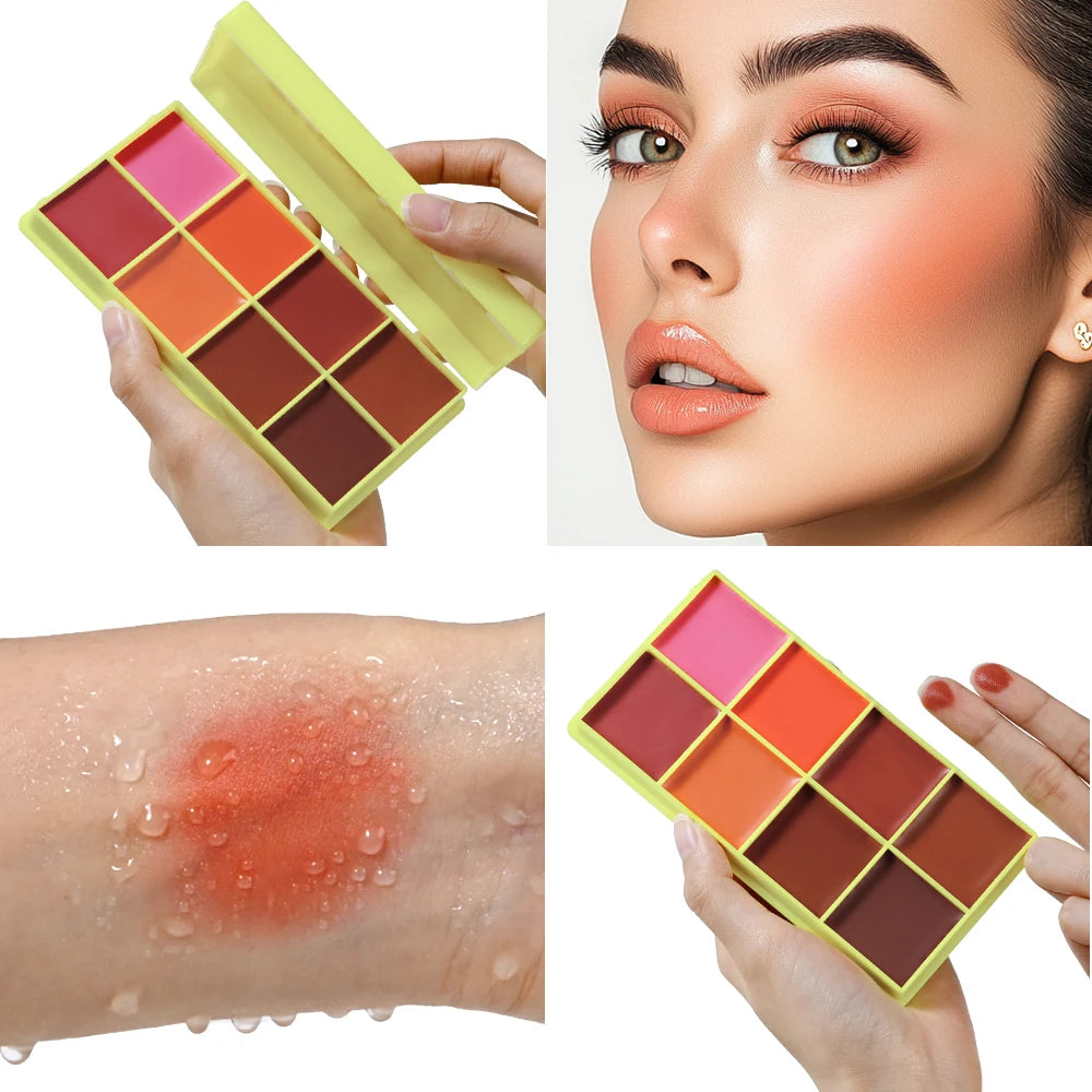 Eyebrow Cream Blush Curve Case Cream Cosmetics Highlighter Palette Matte Shimmer Finishes Shadow Tones Long-Lasting Cosmetics HIP