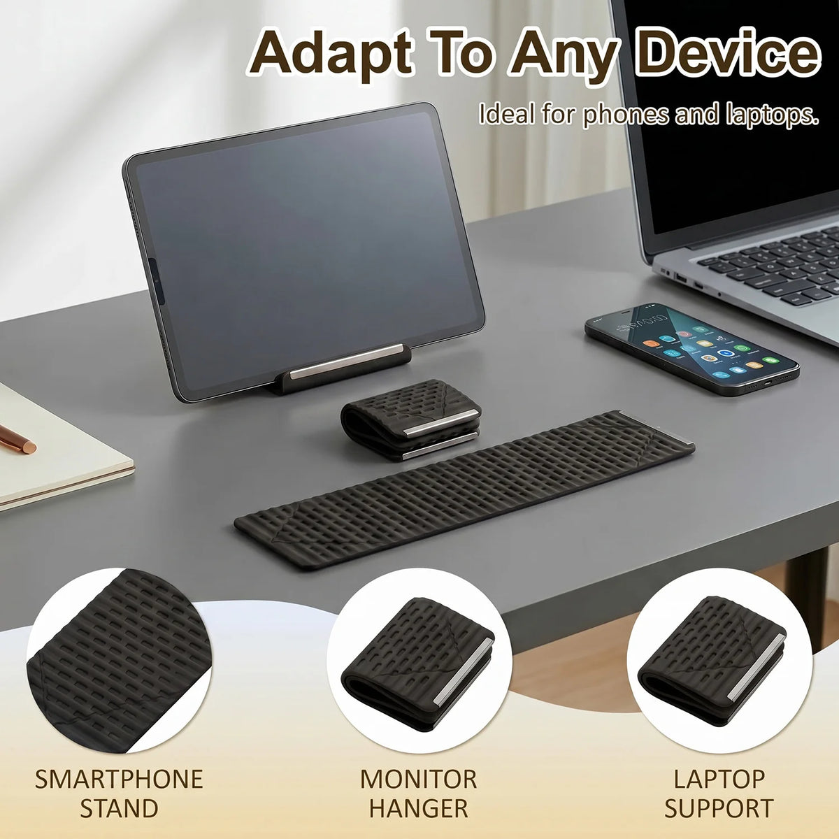 Foldable Silicone Aluminum Phone Tablet Laptop Stand | OSMR Phone Tablet Stand HIP