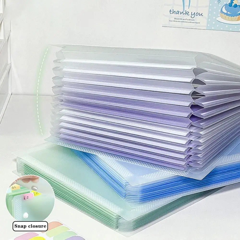 13-Pocket A4 Expanding File Bag – Gradient Color Organizer Expanding File Organizer HIP