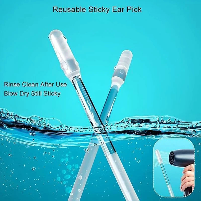 CAMMUO Sticky Ear Wax Removal Kit – Spoon & Swabs Ear Cleaning Kit HIP
