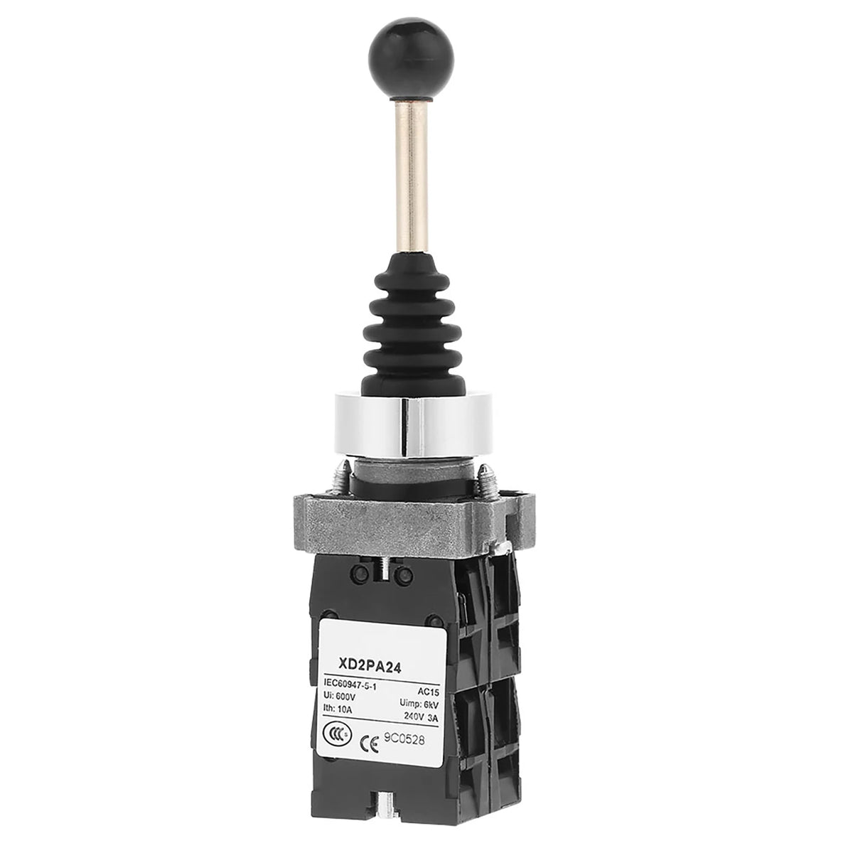 Joystick Controllers Spring Return 4 Position Joy Stick Control Replacement Black Joystick 4 Position HIP XD2PA24CR