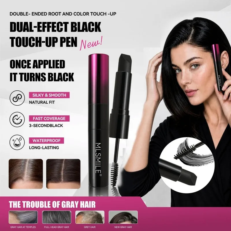 Temporary Hair Color Stick Gray Hair Cover Up Pen Waterproof Root Concealer Hairline White Strands Instant Coloring Makeup Tool HIP