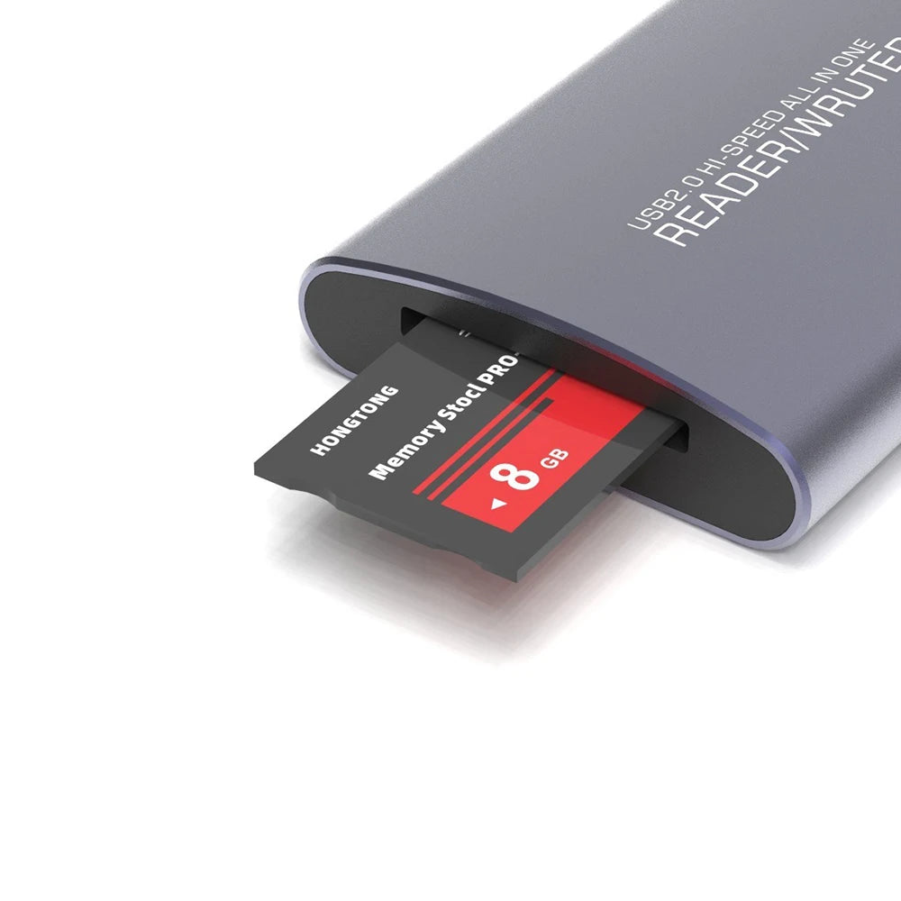 OULLX 6-in-1 USB-C Card Reader – SD TF XD CF M2 MS Adapter USB Card Reader HIP