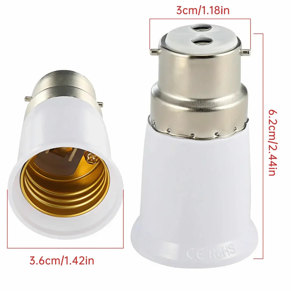 B22 To E27 Fireproof Bulb Socket Adapter Bulb Converter Bracket Household Lamp Holder Lighting Parts Accessories HIP