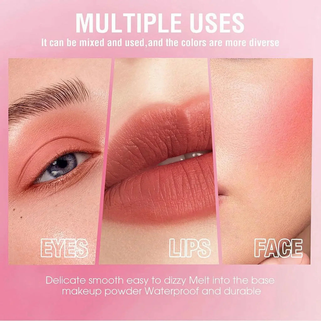 SAM SUGAR Matte Blush Cream – Multi-Use Lips, Face & Cheeks Cream Blush Stick HIP
