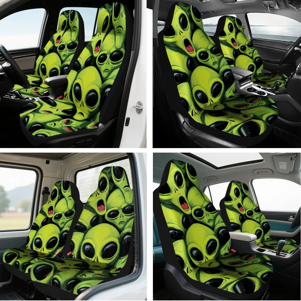 2-Pack Halloween Alien Car Seat Covers – Universal Fit Car Seat Covers HIP