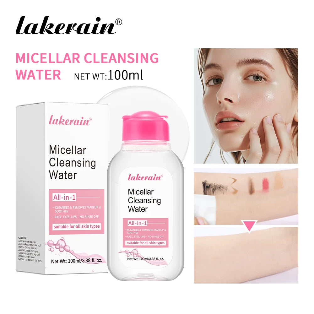 100ml Micellar Cleaning Water Hydrating Facial Cleanser Deep Makeup Remover Cleaning Water Refresh Hydrate Cleansing Skin HIP 1pc
