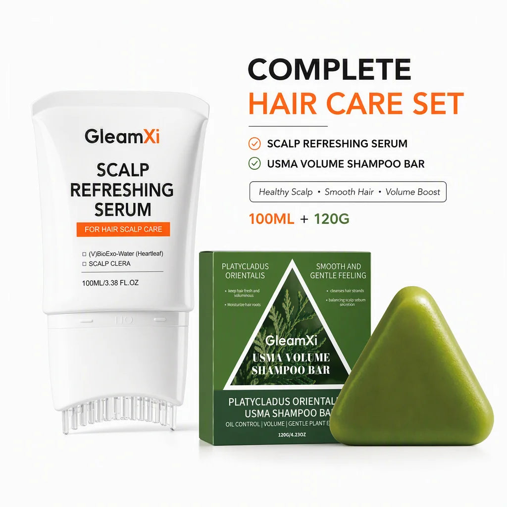 Volumizing Shampoo Bar & Scalp Serum Set – All Hair Types Hair Care Set HIP