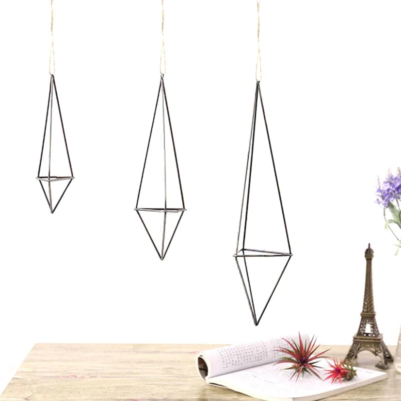 Geometric Metal Air Plant Holder – Hanging Tillandsia Planter Hanging Air Plant Holder HIP