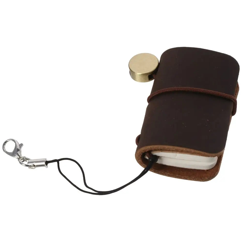 Mini Leather Travelers Notebook – Refillable Pocket Journal Leather Pocket Notebook HIP