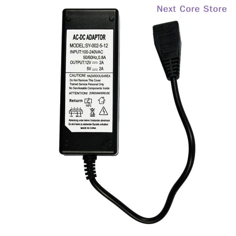 USB to IDE/SATA Power Adapter 12V 5V 2A – HDD & CD-ROM Power Supply Adapter HIP