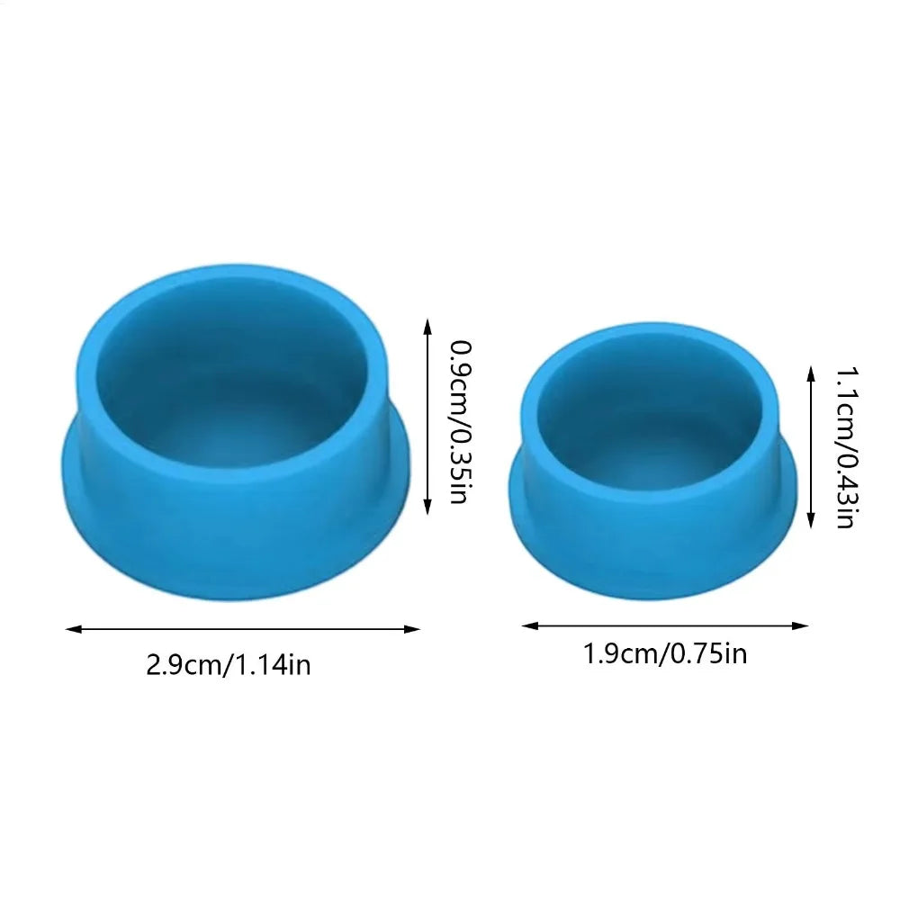 Silicone Vial Caps Leak Proof Reusable – 6 or 12 Pack Silicone Vial Caps HIP