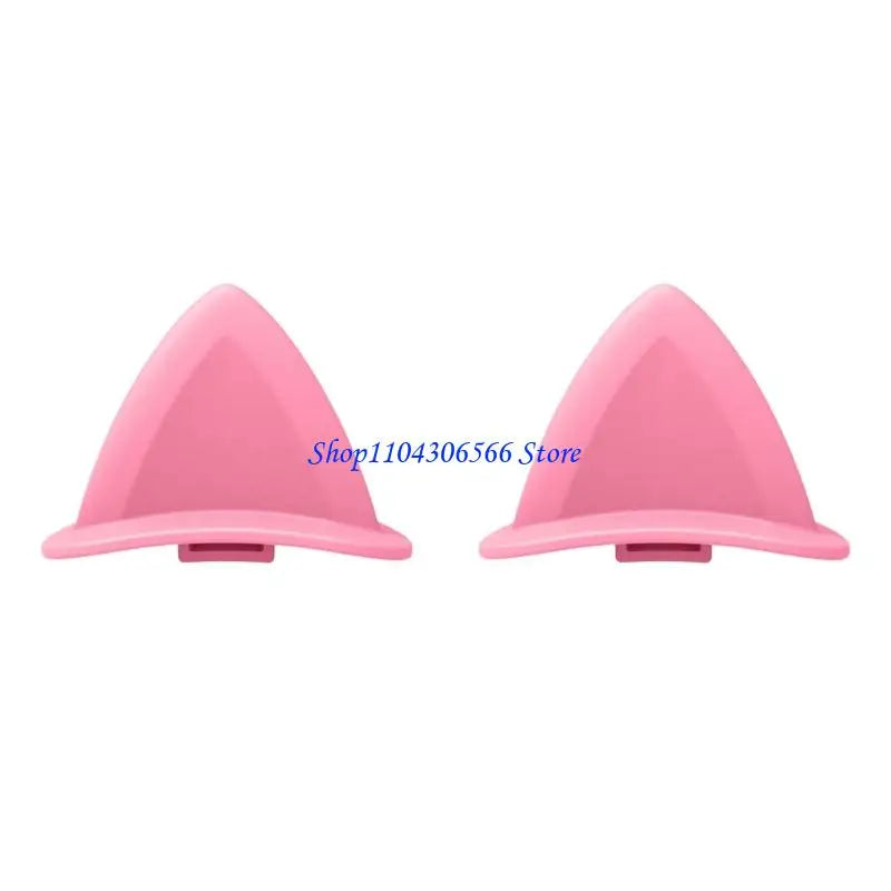 Anime Cat Ear Headphone Decorations – Soft Silicone Accessories Headphone Accessories HIP Pink CN