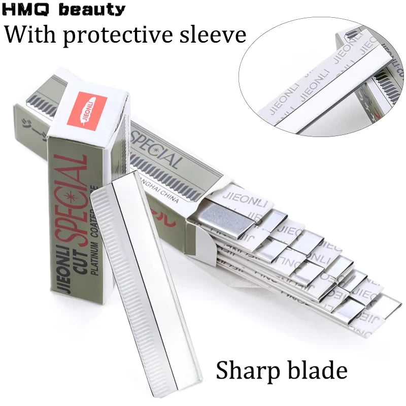 Stainless Steel Eyebrow Trimmer & Face Razor – 10/80 Pcs Eyebrow Trimmer Razor HIP