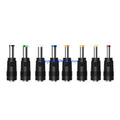8-Piece DC 5.5x2.5mm Laptop Charging Adapter Converter Tips Charging Adapter Set HIP 1 set CN