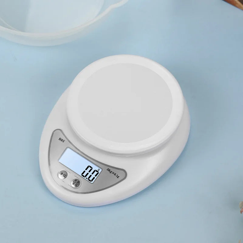 5kg Digital Kitchen Scale – LED Display, Tare & Multi-Unit Digital Kitchen Scale HIP