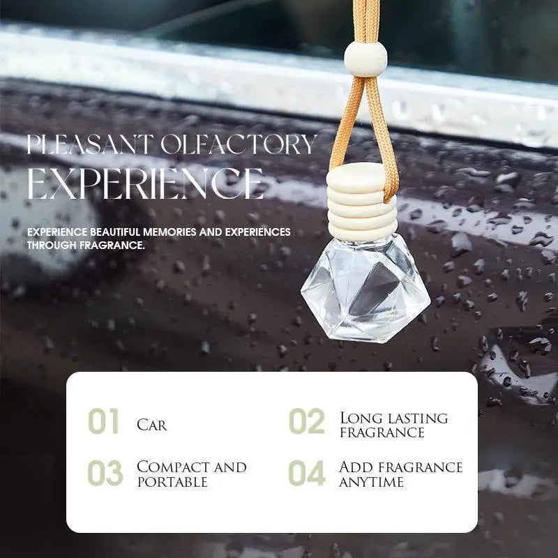 Car Air Hanging Fragrance Oil Diffuser Car Air Freshener Odor Eliminator Long Lasting Aromatherapy Car Decoration 8ml HIP