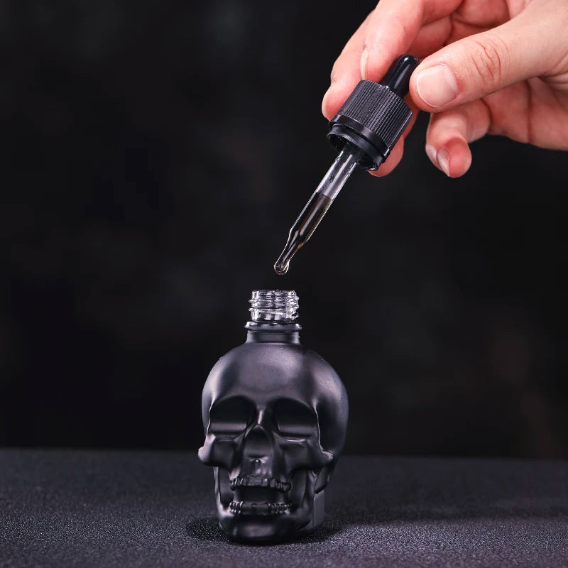 Skull Glass Bitters Dropper Spray Bottle 30/60/120ml Glass Bitters Bottle HIP