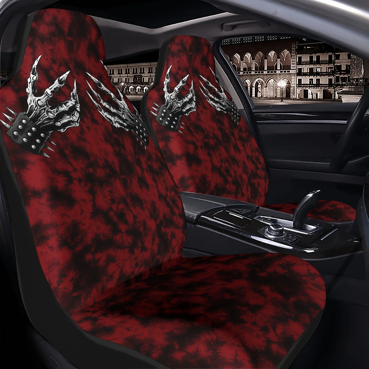 Metal Claw Dark Red Car Seat Cover – All-Season Polyester Car Seat Cover HIP