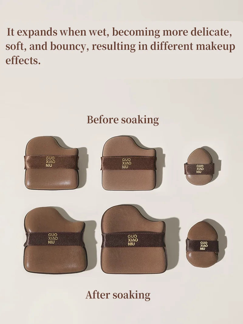 Cushion Powder Puff Set Wet & Dry Sponge Applicator 5–6 Pcs Makeup Sponge Puff HIP