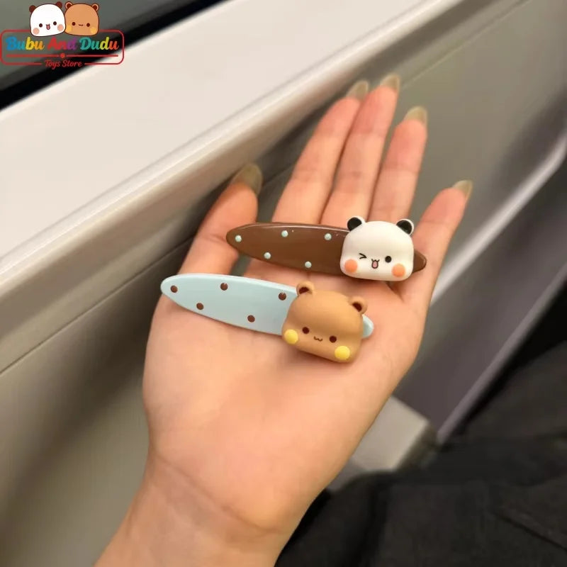 Panda Bubu & Dudu Cartoon Hair Clips – Cute Anime Hairpin Set Anime Hair Clips HIP