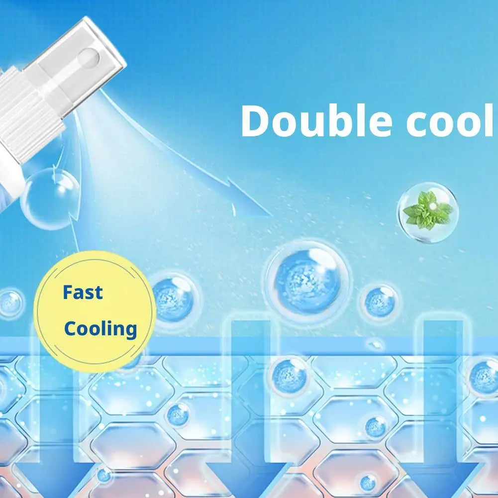 100ml Summer Cooling Spray Portable Ice Feeling Clothing Training Relief Long-lasting Hydrating Cool Spray For Face& Body Bottle HIP