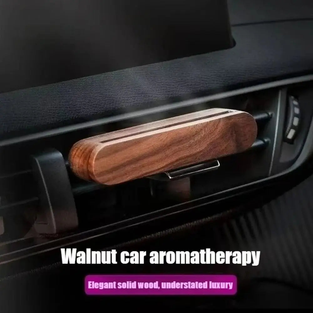Solid Wood Car Air Freshener Diffuser + 10 Refill Sticks Car Air Freshener HIP