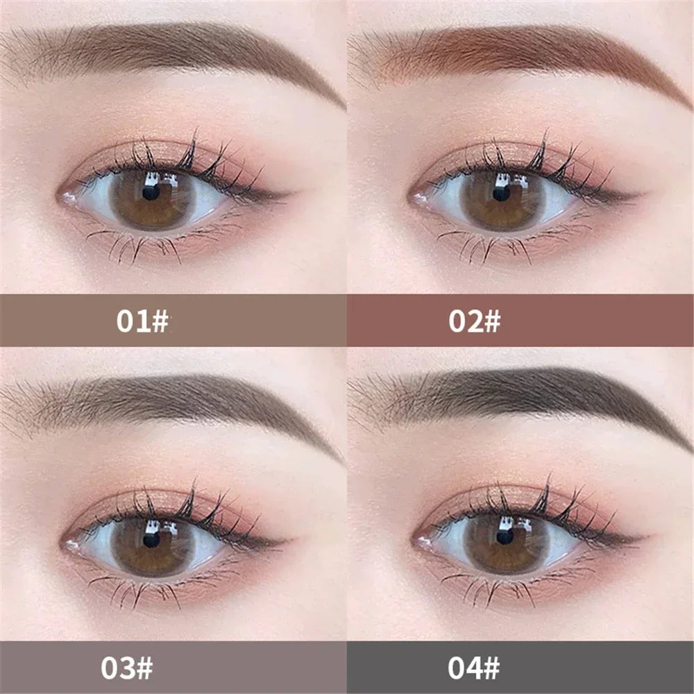 Novo Color Double Eyebrow Pencil with Brush Waterproof Lasting Extremely Slim Sketch Eye Brow Tattoo Pen Eye Makeup Cosmetic HIP